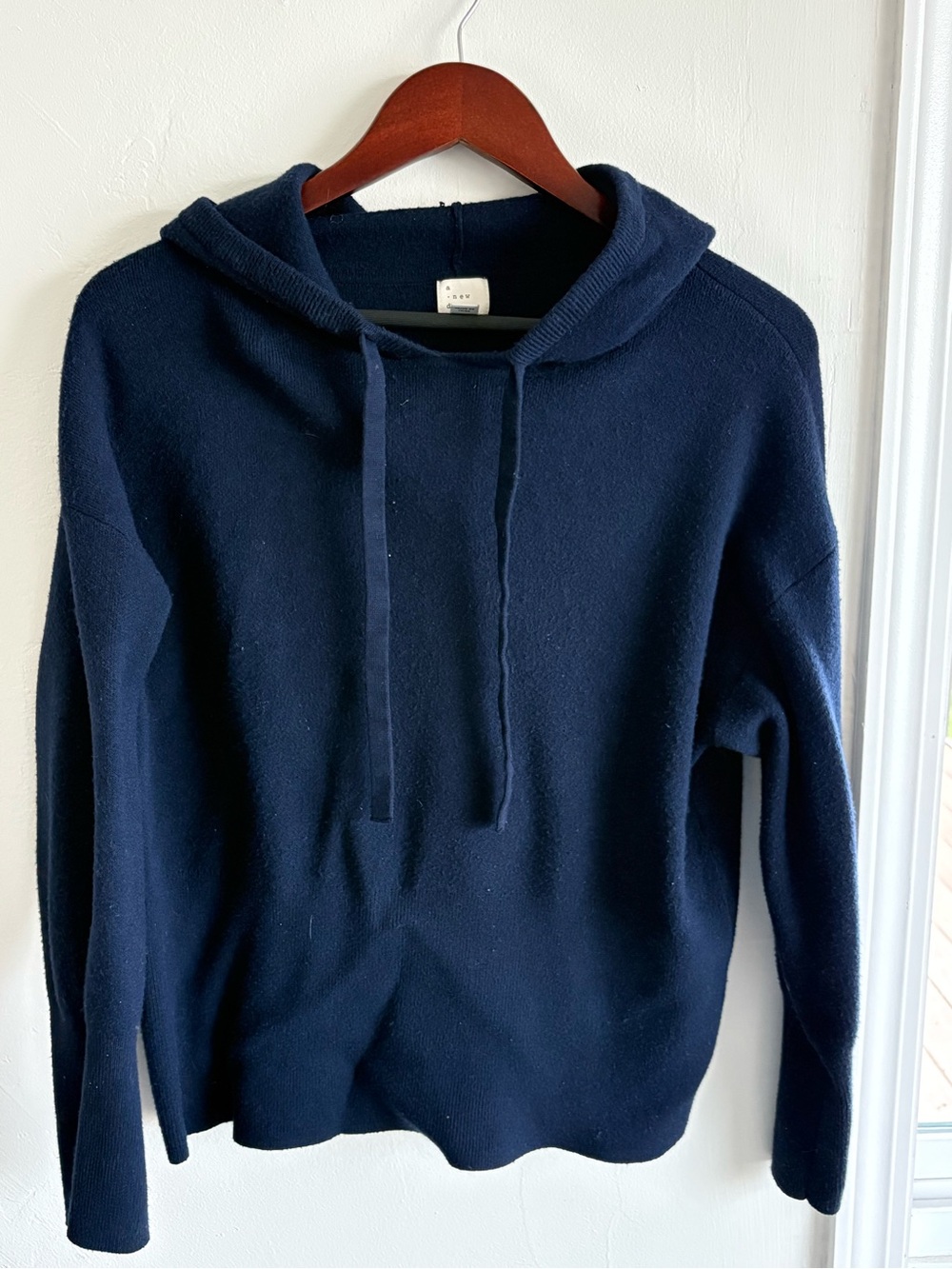 a new day Navy Hooded Knit Sweatshirt